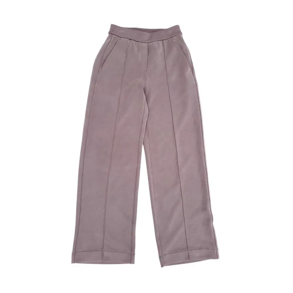 Lululemon Softstreme Pintuck Mid-Rise Pant Beige Yoga Lounge Casual Sz XXXS